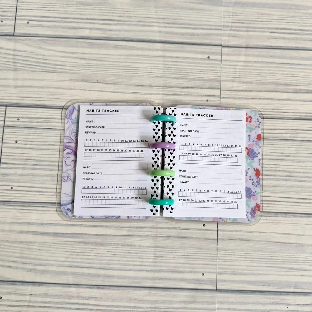 Happy planner micro size weekly layout undated the little mermaid princess